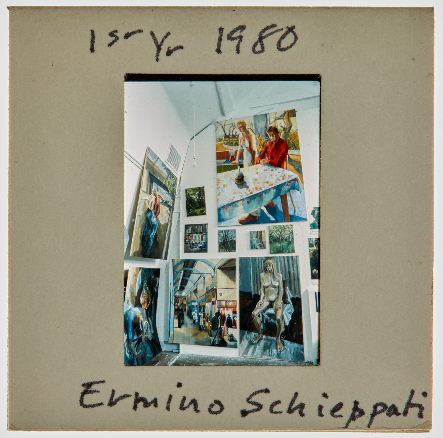 1980 1st Year Degree Show Slide - 'Ermino Schieppati'