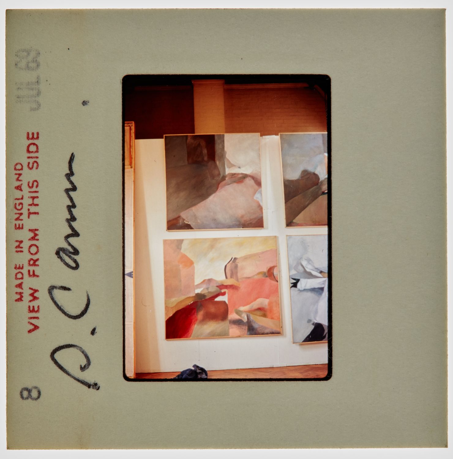 1969 Diploma in Painting Degree Show Slide - 'D [illegible]'