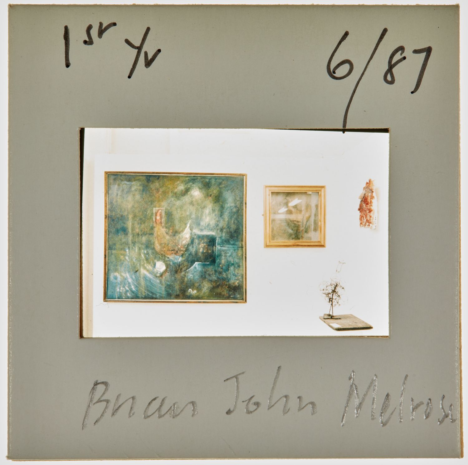 1987 1st Year Degree Show Slide - 'Brian John Melrose'