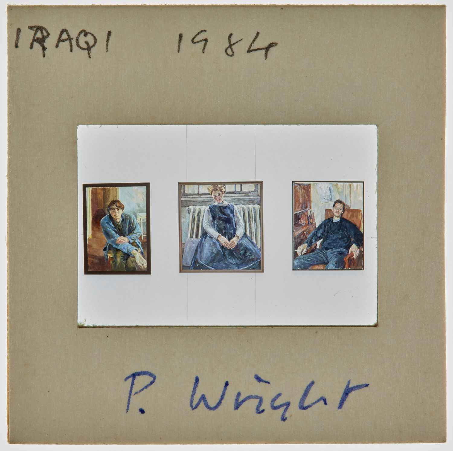 1984 Iraqi Exhibition Slide - 'P Wright'