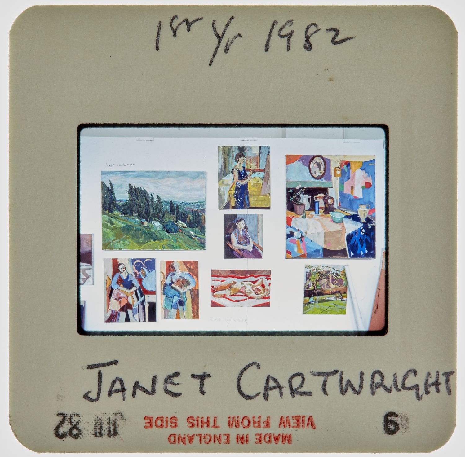 1982 1st Year Summer Exhibition Slide - 'Janet Cartwright'