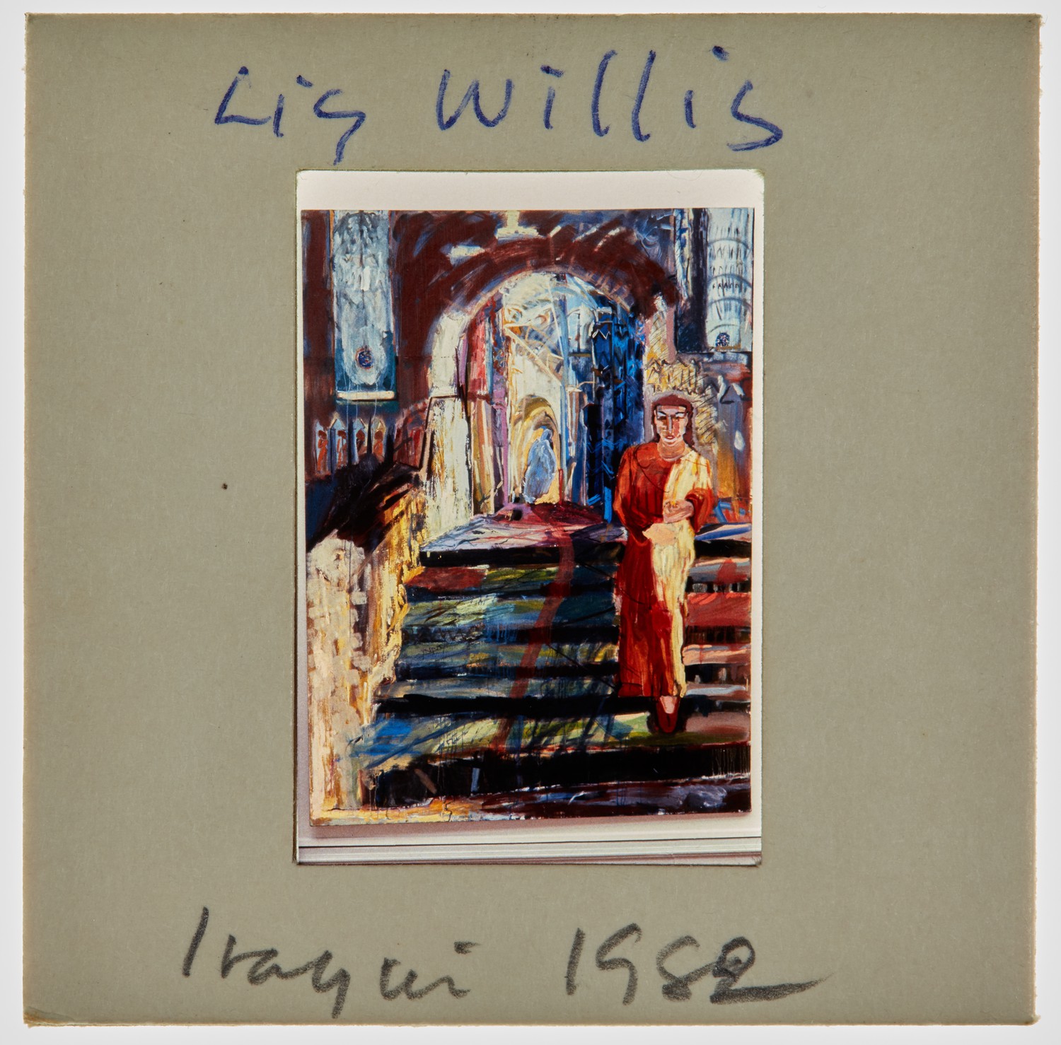 1982 Iraqi Exhibition Slide - 'Liz Willis'