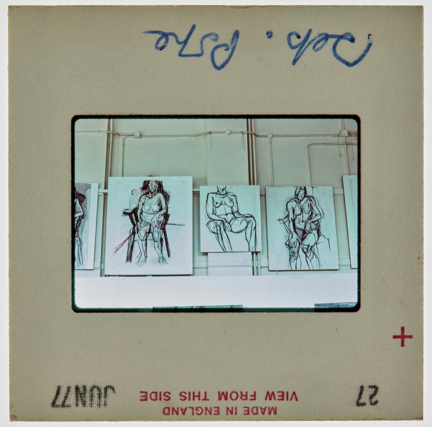 1977 BA Degree Show Slide - 'Seb Pope'