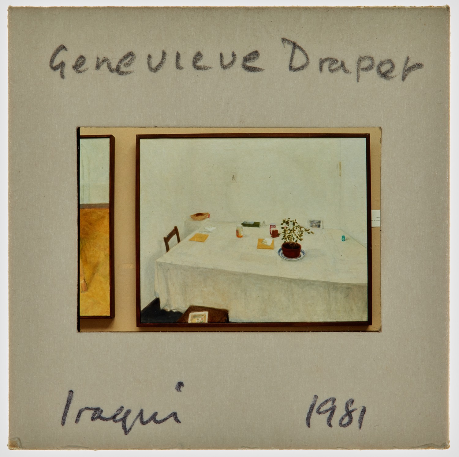 1981 Iraqi Exhibition Slide - 'Genevieve Draper'