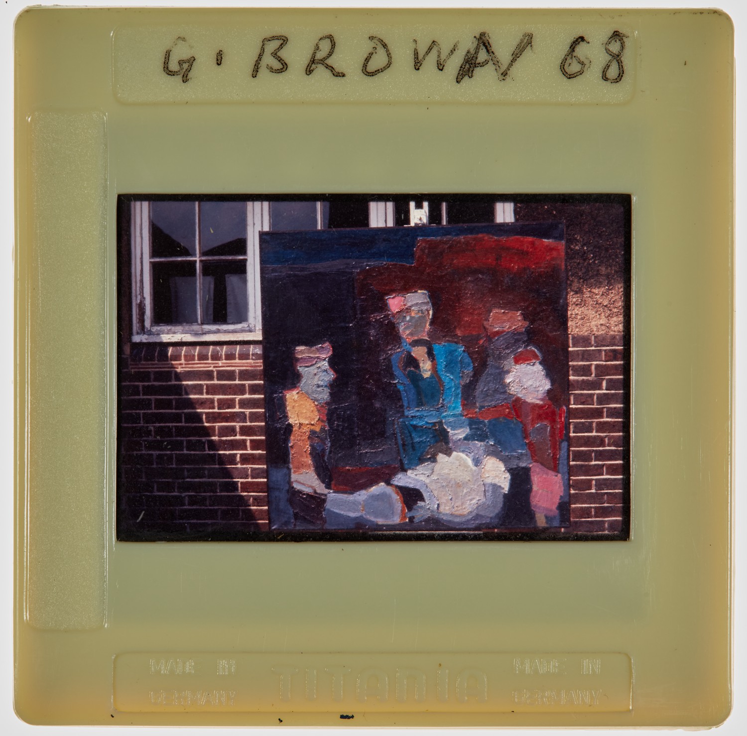 1968 Diploma in Painting Degree Show Slide - 'G Brown'