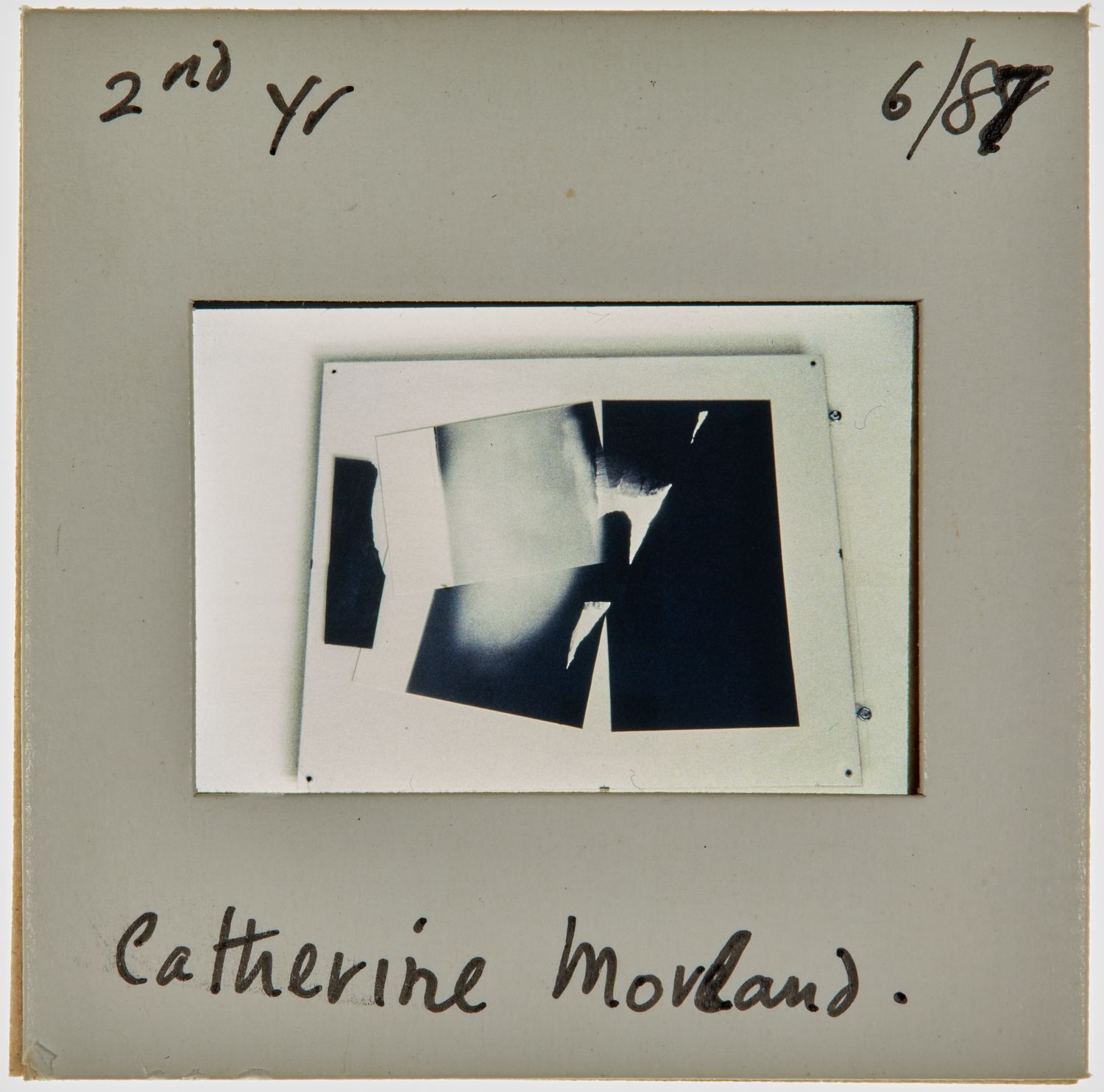 1987 2nd Year Degree Show Slide - 'Catherine Morland'