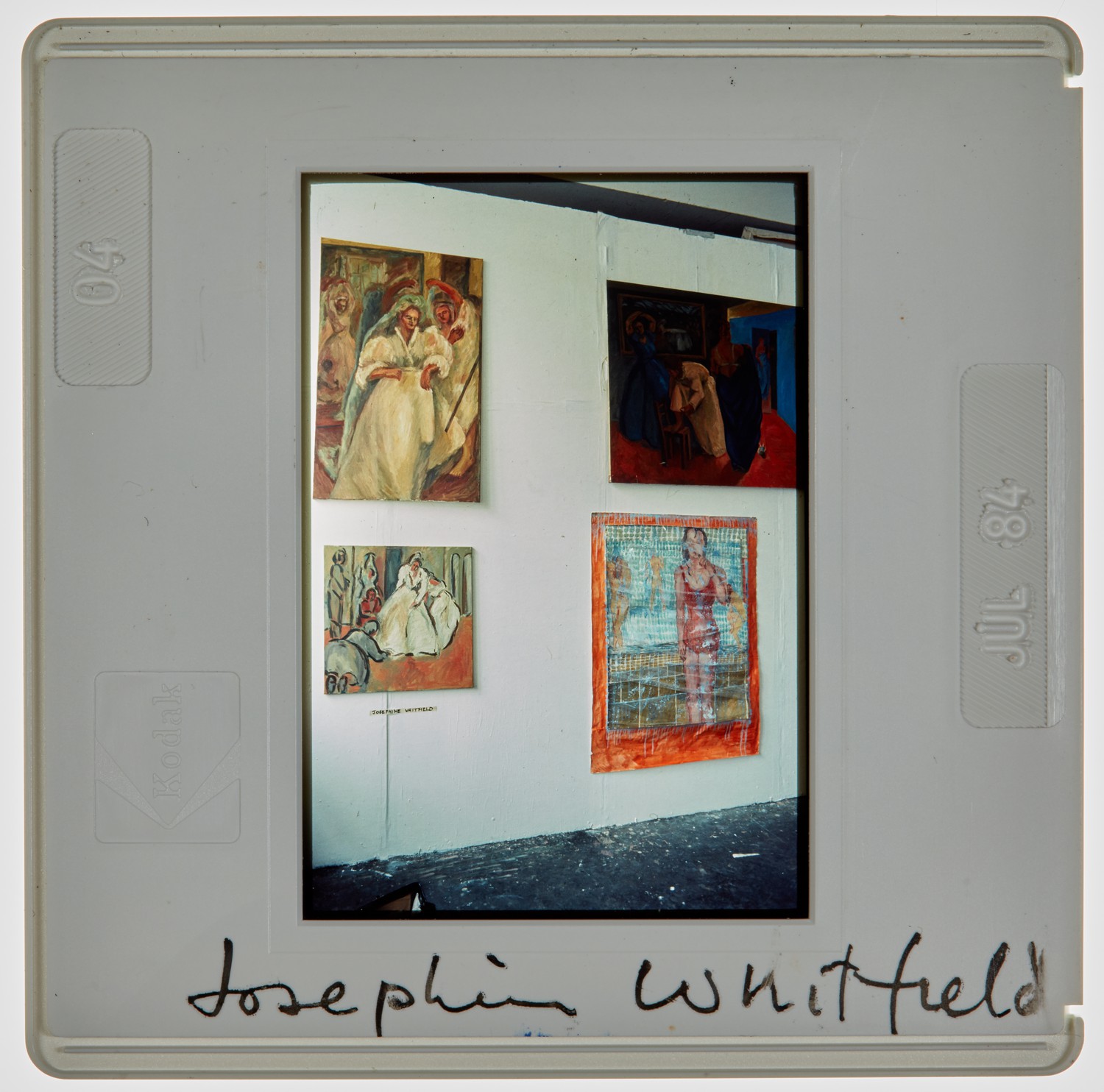 1984 2nd Year Degree Show Slide - 'Josephine Whitfield'