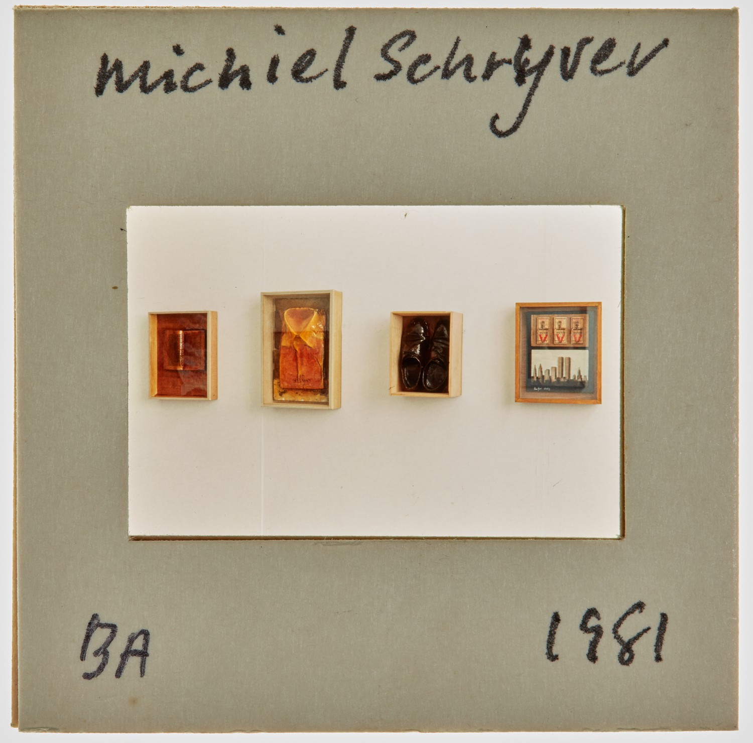 1981 BA Degree Show Slide - 'Michiel Schryver'