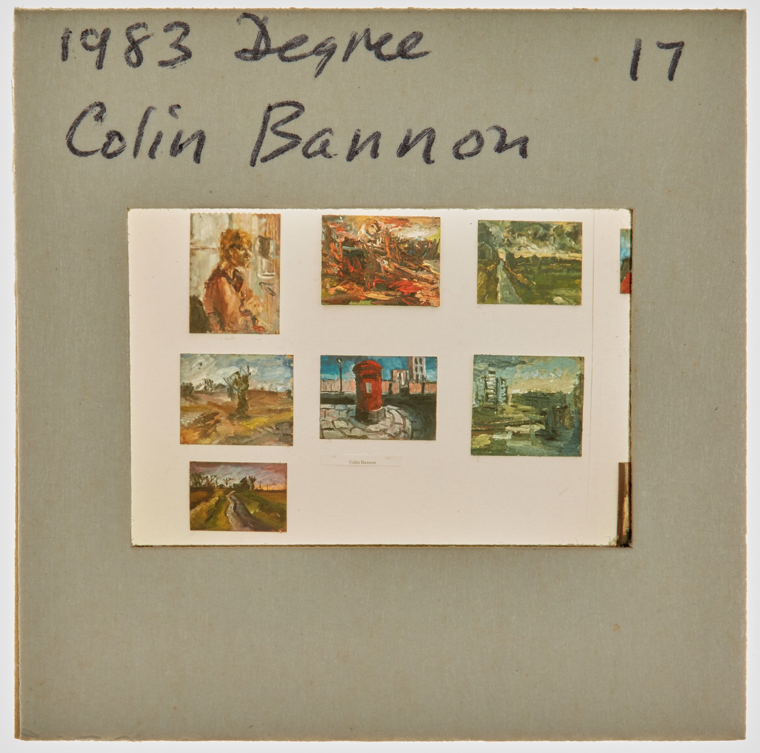 1983 BA Degree Show Slide - 'Colin Bannon'