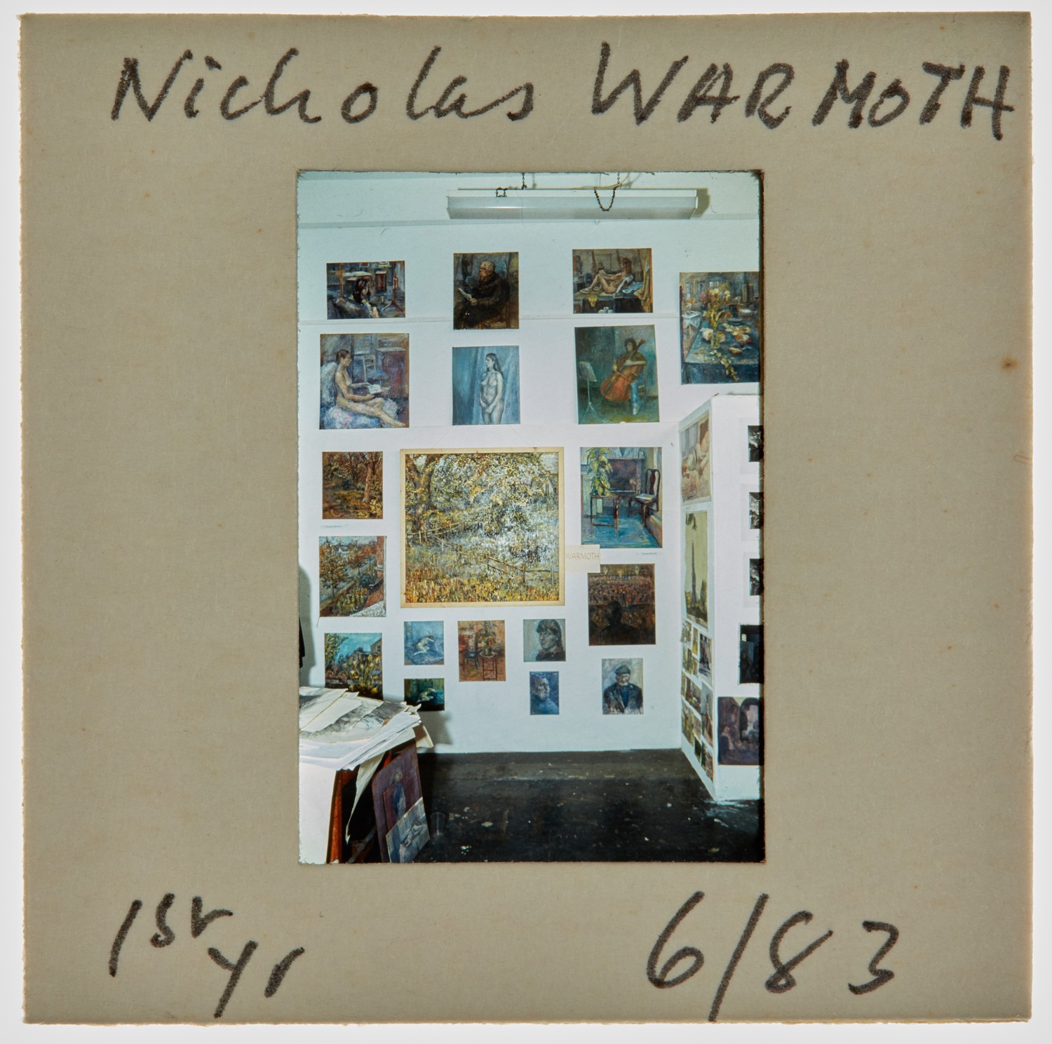 1983 1st Year Degree Show Slide - 'Nicholas Warmoth'