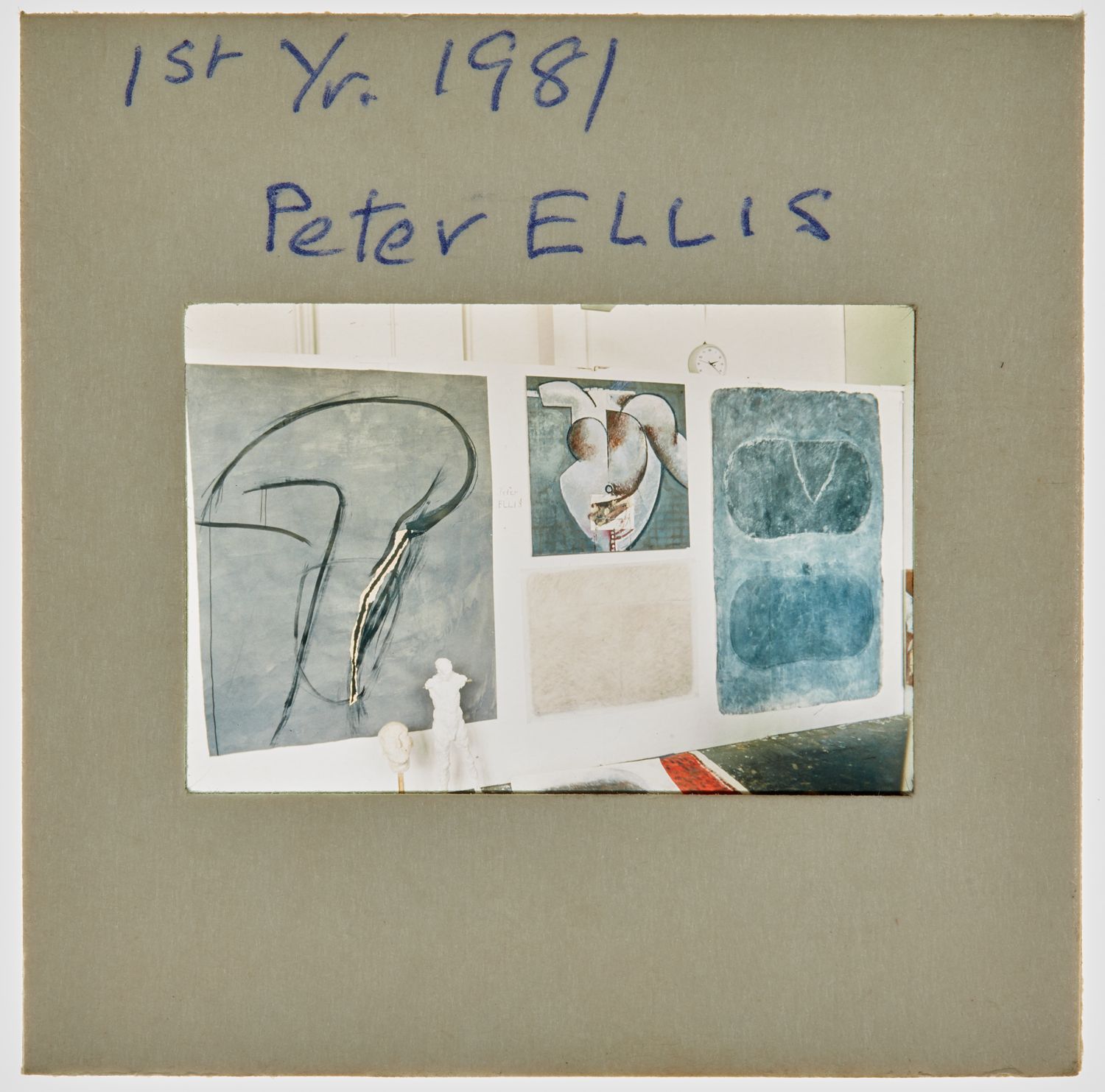 1981 1st Year Degree Show Slide - 'Peter Ellis'