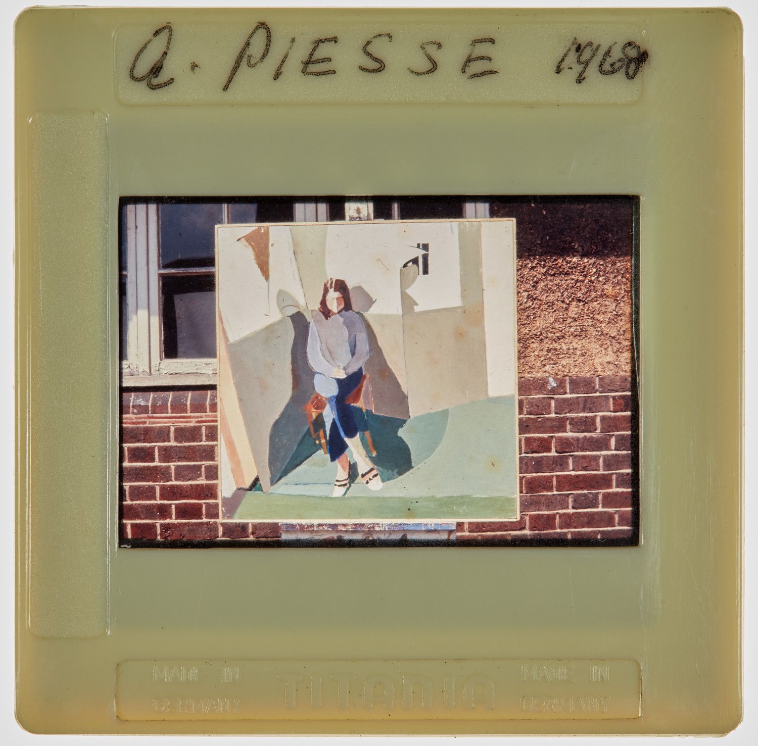 1968 Diploma in Painting Degree Show Slide - 'A Piesse'