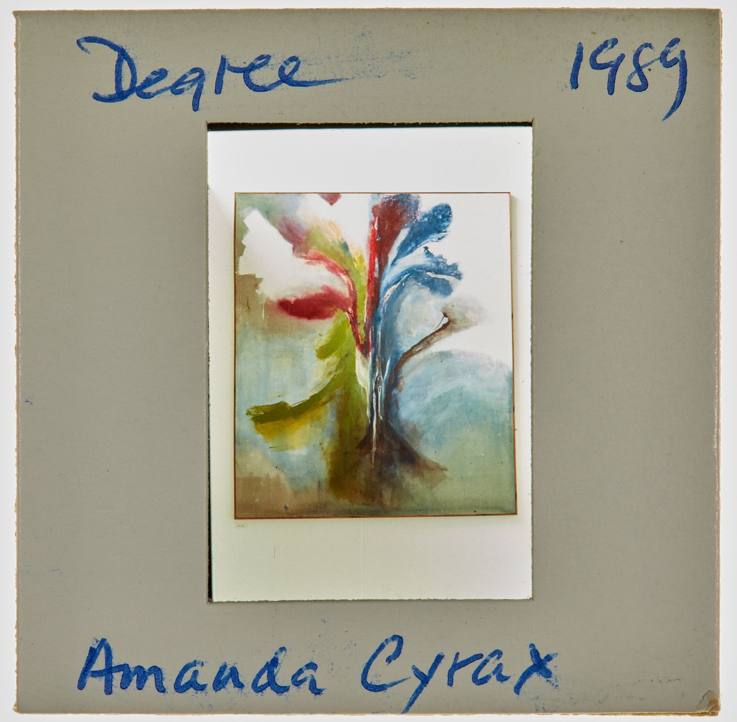1989 BA Degree Show Slide - 'Amanda Cyriax'