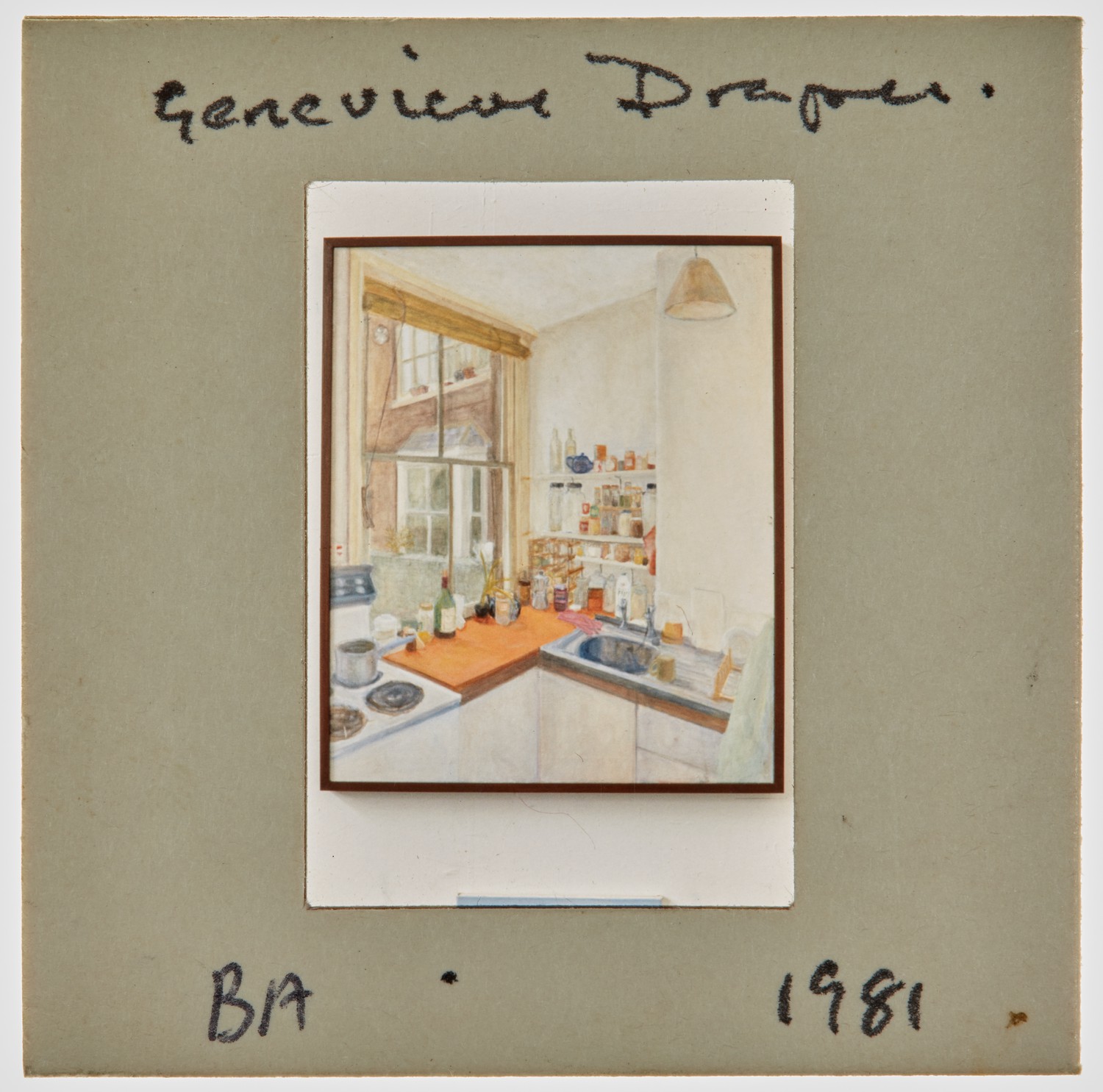 1981 BA Degree Show Slide - 'Genevieve Draper'