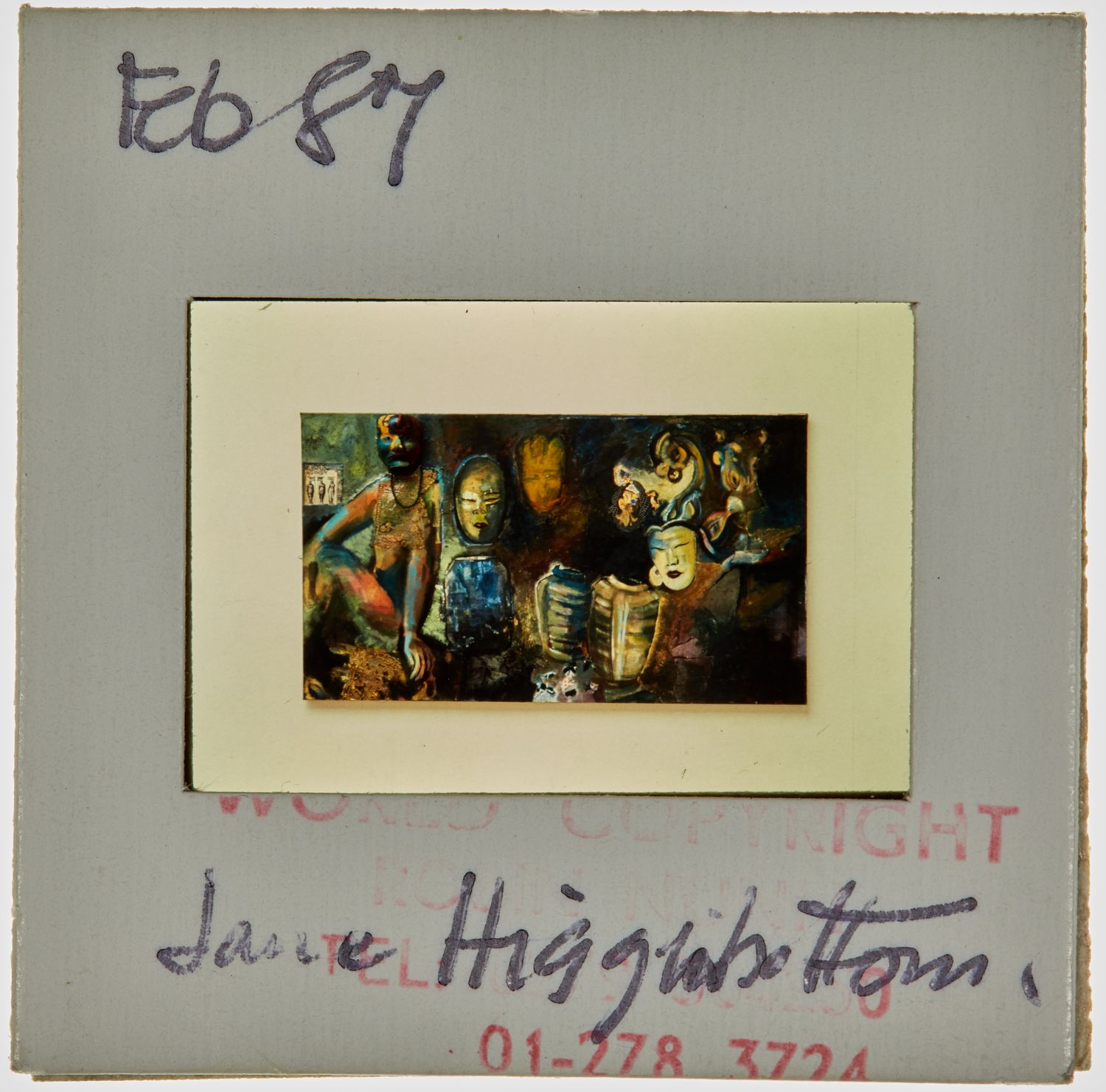 1987 South London Gallery Exhibition Slide - 'Jane Higginbottom'