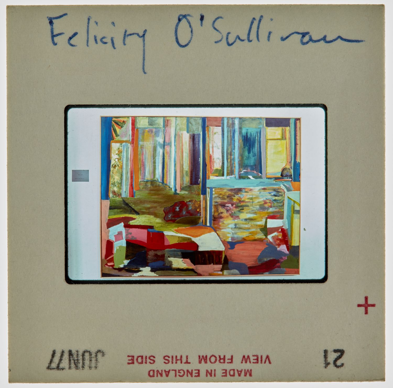 1977 BA Degree Show Slide - 'Felicity O'Sullivan'