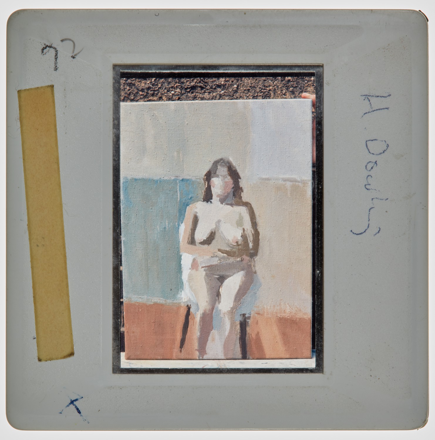 1972 Diploma in Painting Degree Show Slide - 'H Dowling'