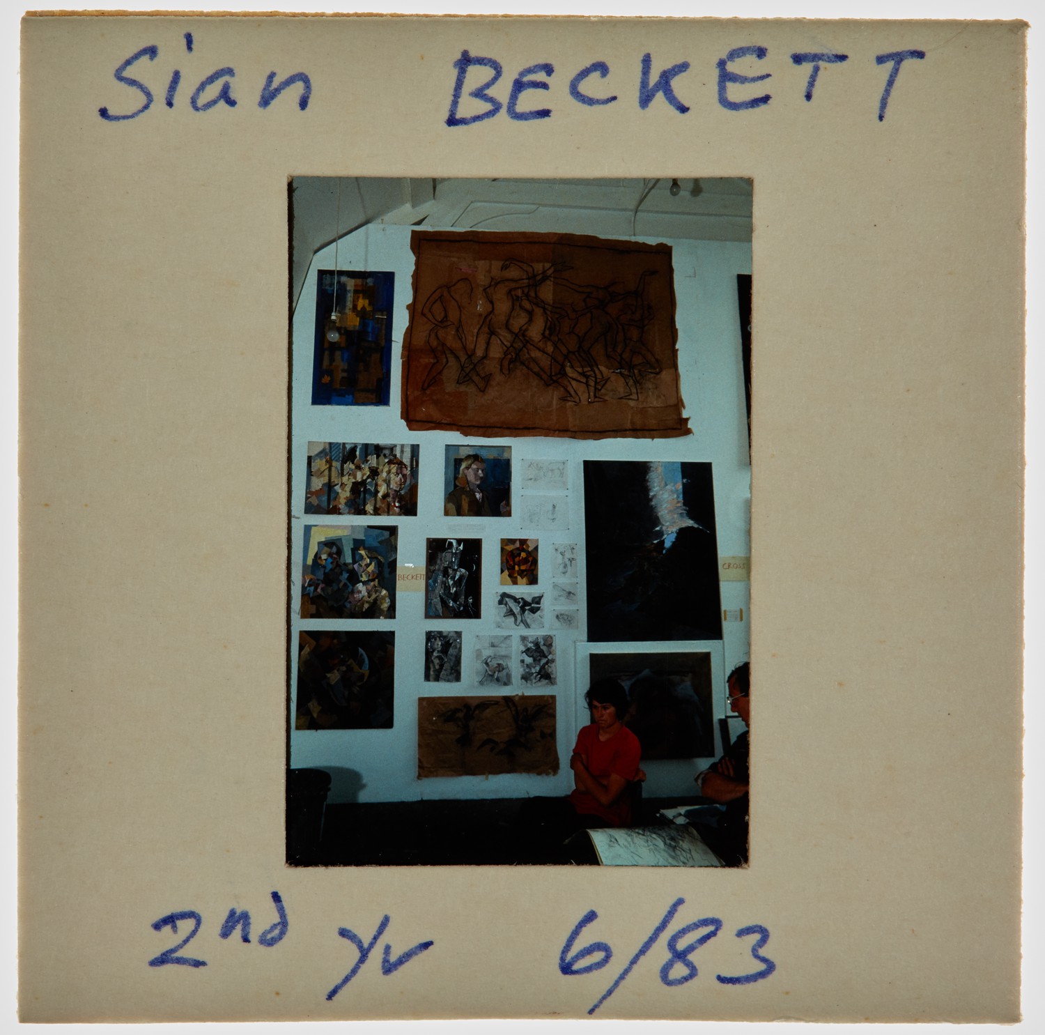1983 2nd Year Degree Show Slide - 'Sian Beckett'