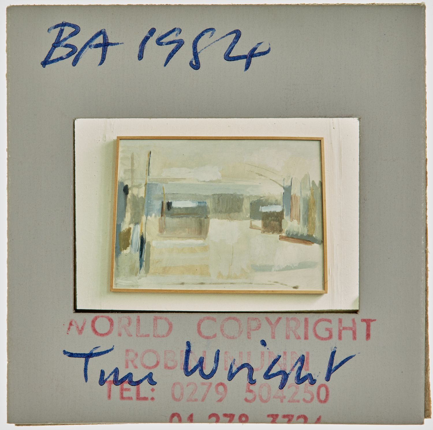 1984 BA Degree Show Slide - 'Tim Wright'