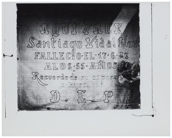 Tombstone lettering