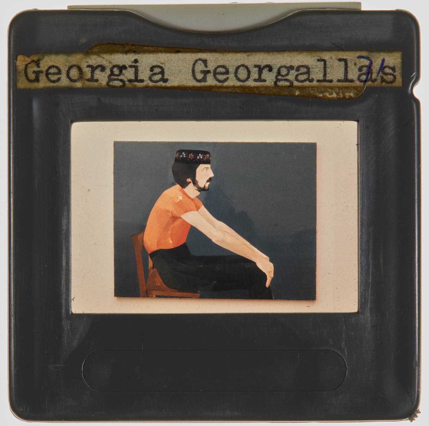 1971 Diploma in Painting Degree Show Slide - 'Georgia Georgalla'