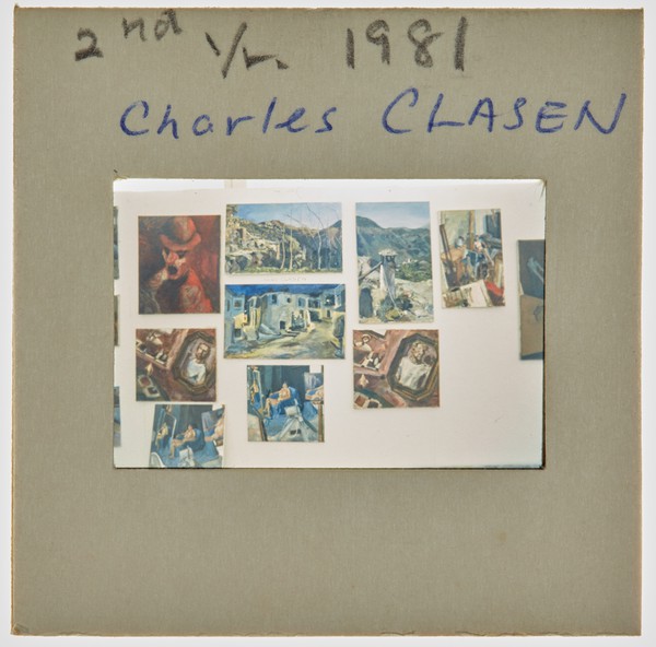 1981 2nd Year Degree Show Slide - 'Charles Clasen'