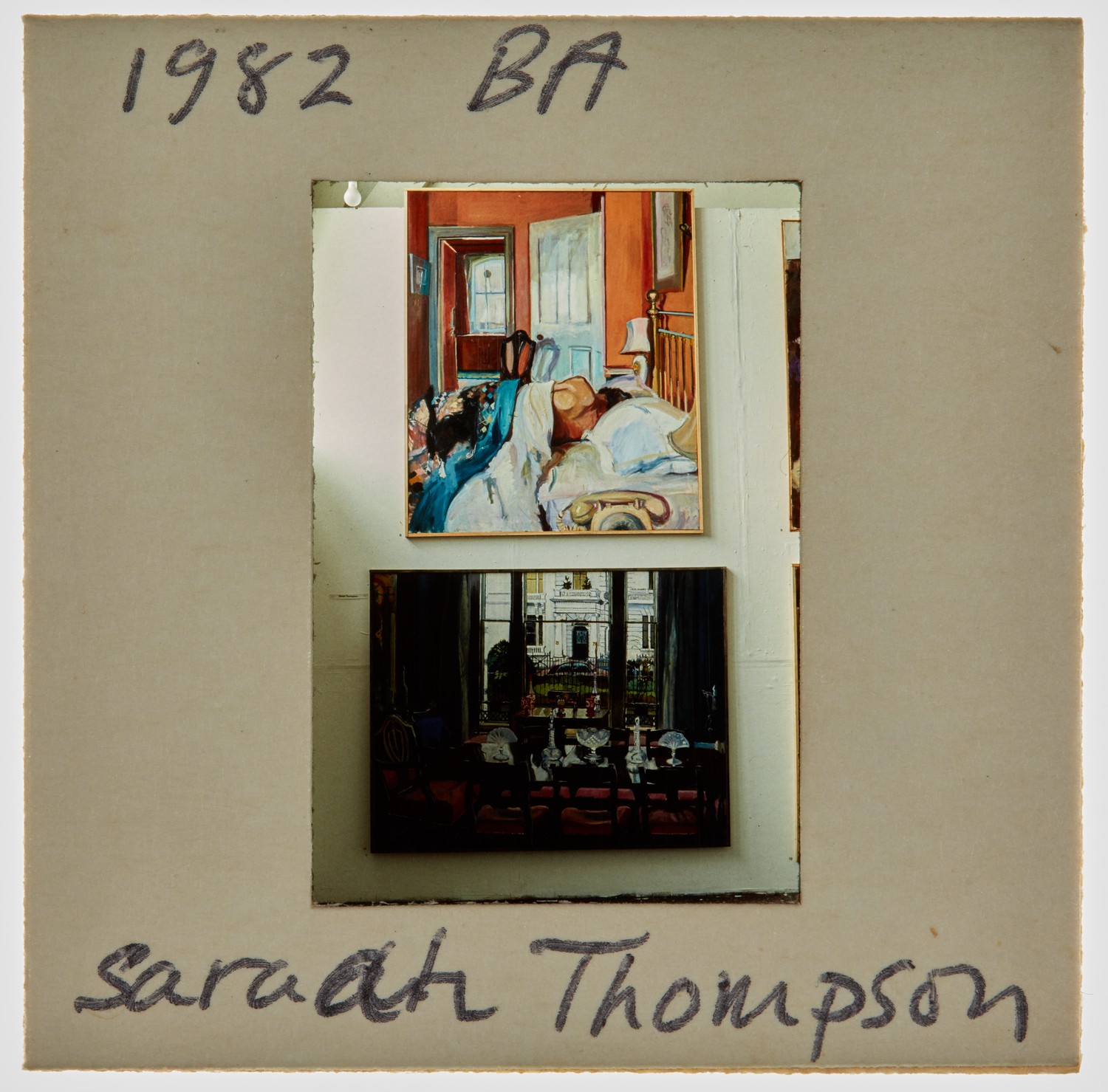 1982 BA Degree Show Slide - 'Sarah Thompson'
