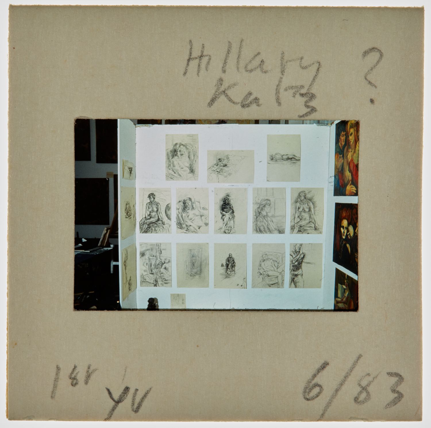1983 1st Year Degree Show Slide - 'Hillary Katz'