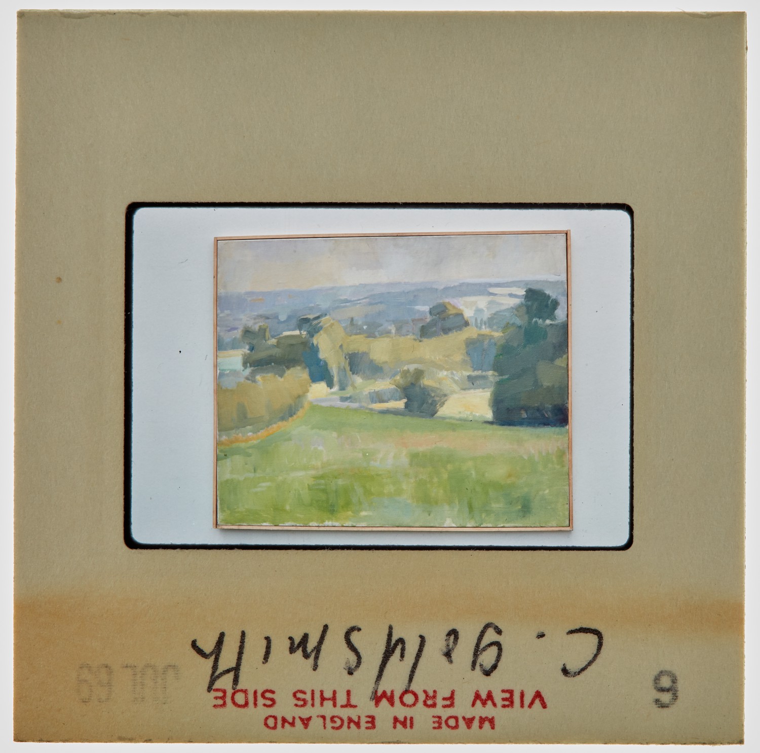 1969 Diploma in Painting Degree Show Slide - 'C Goldsmith'