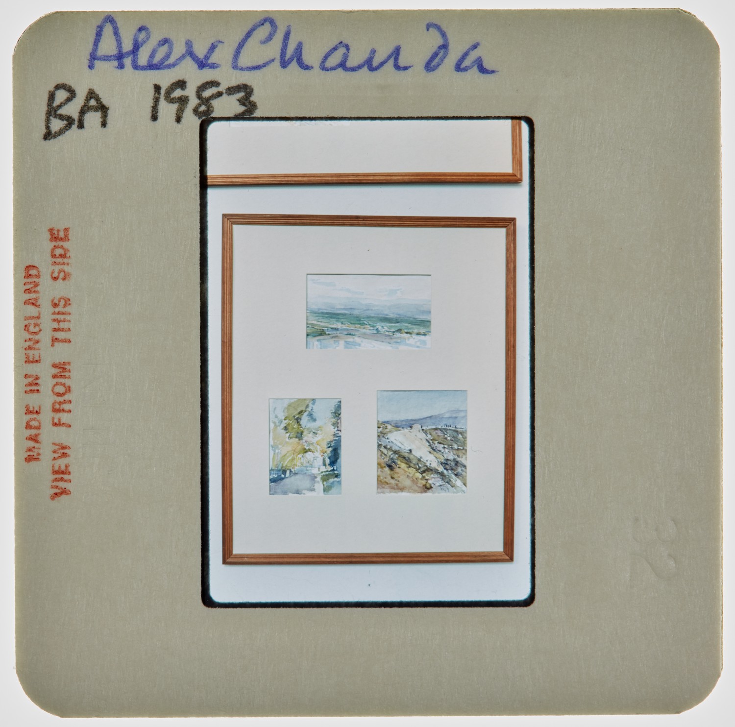 1983 BA Degree Show Slide - 'Alex Chanda'