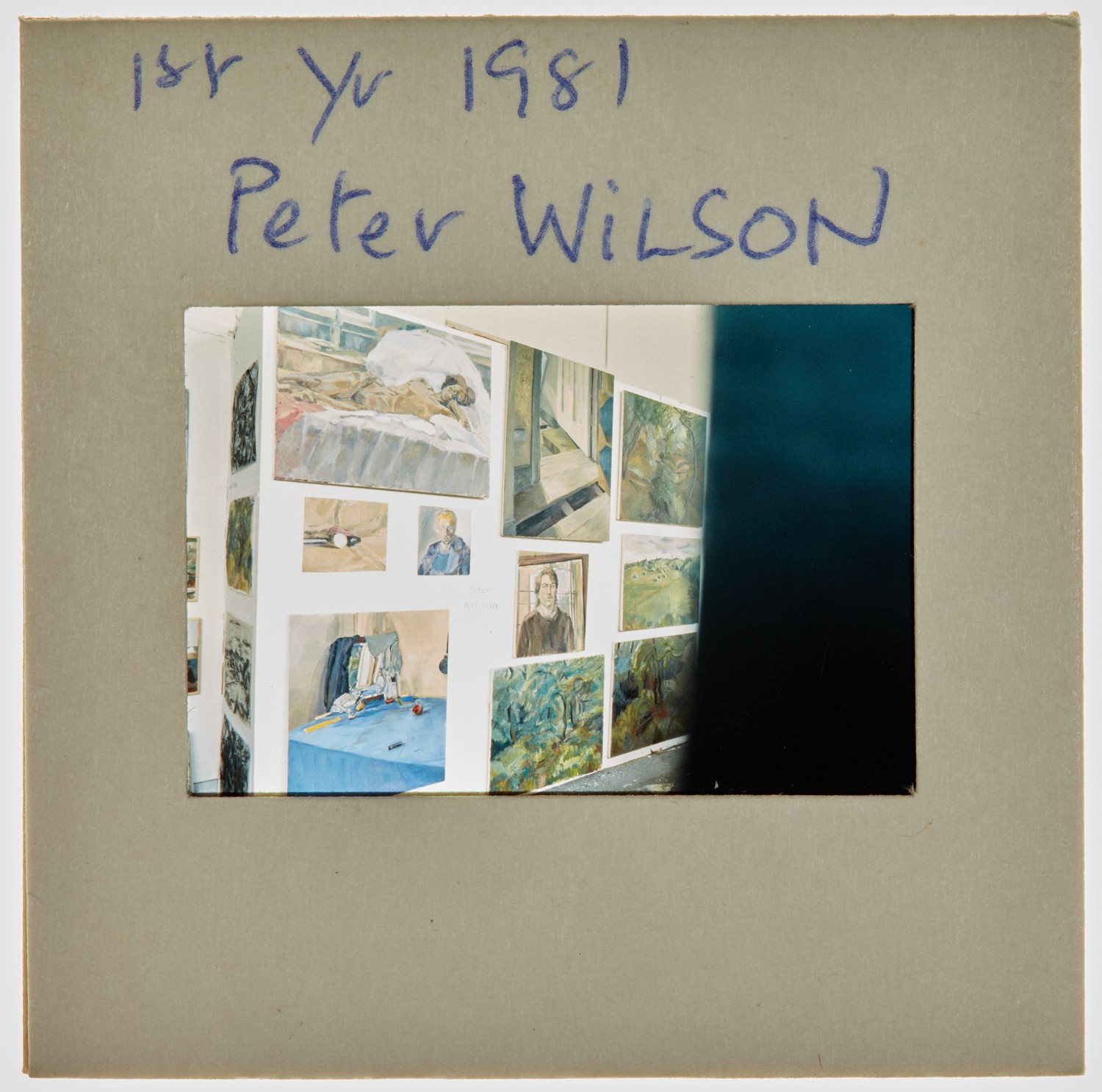 1981 1st Year Degree Show Slide - 'Peter Wilson'