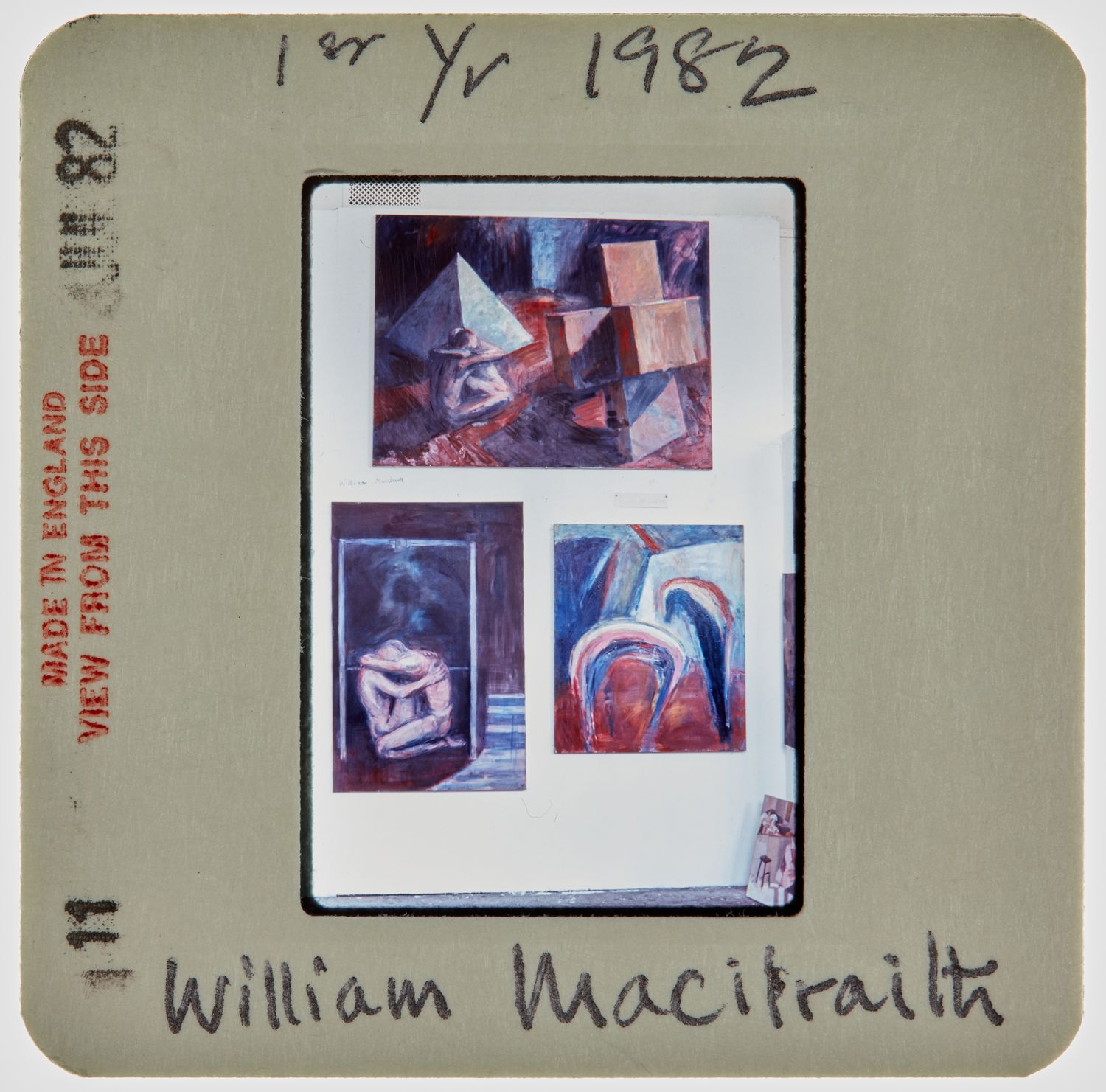 1982 1st Year Summer Exhibition Slide - 'William MacIlraith'