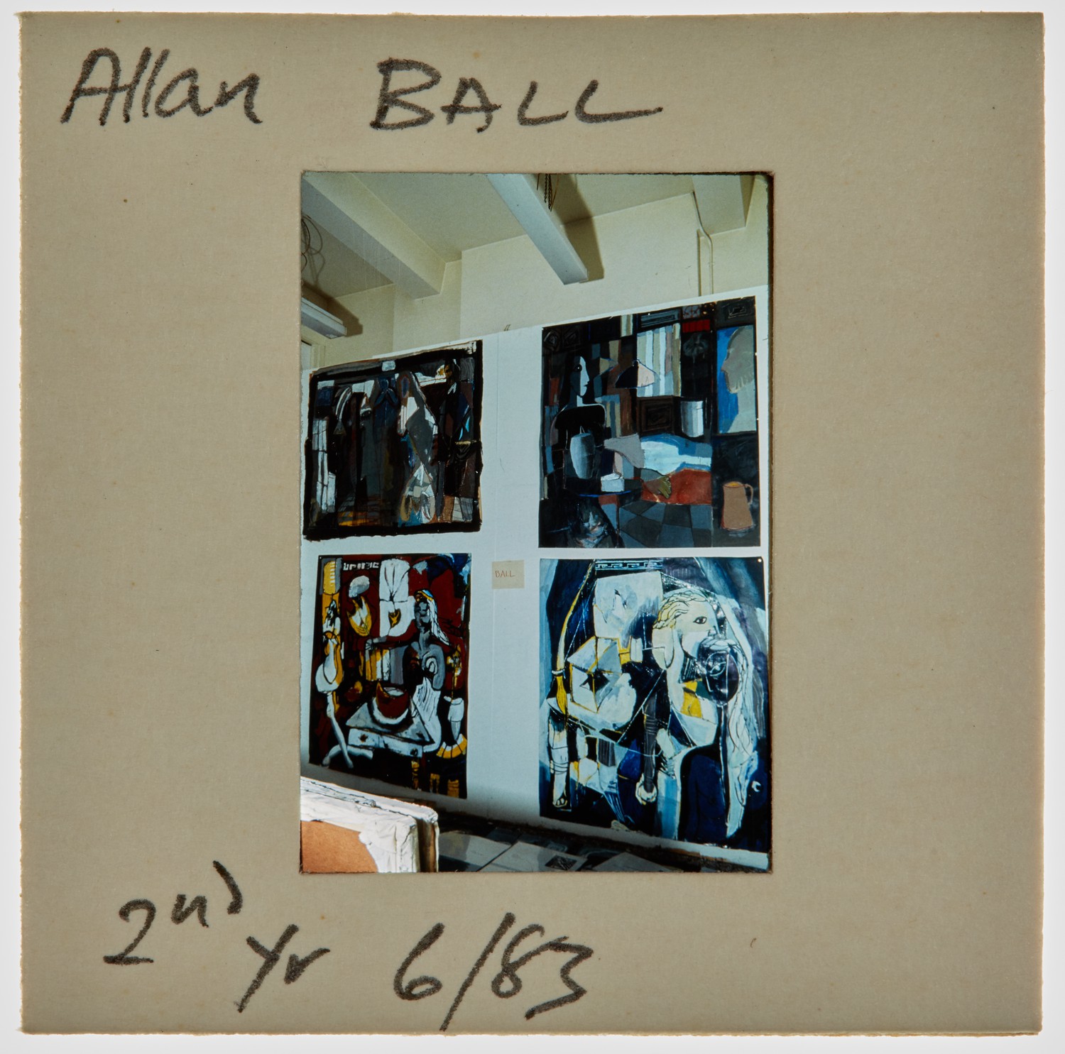 1983 2nd Year Degree Show Slide - 'Allan Ball'