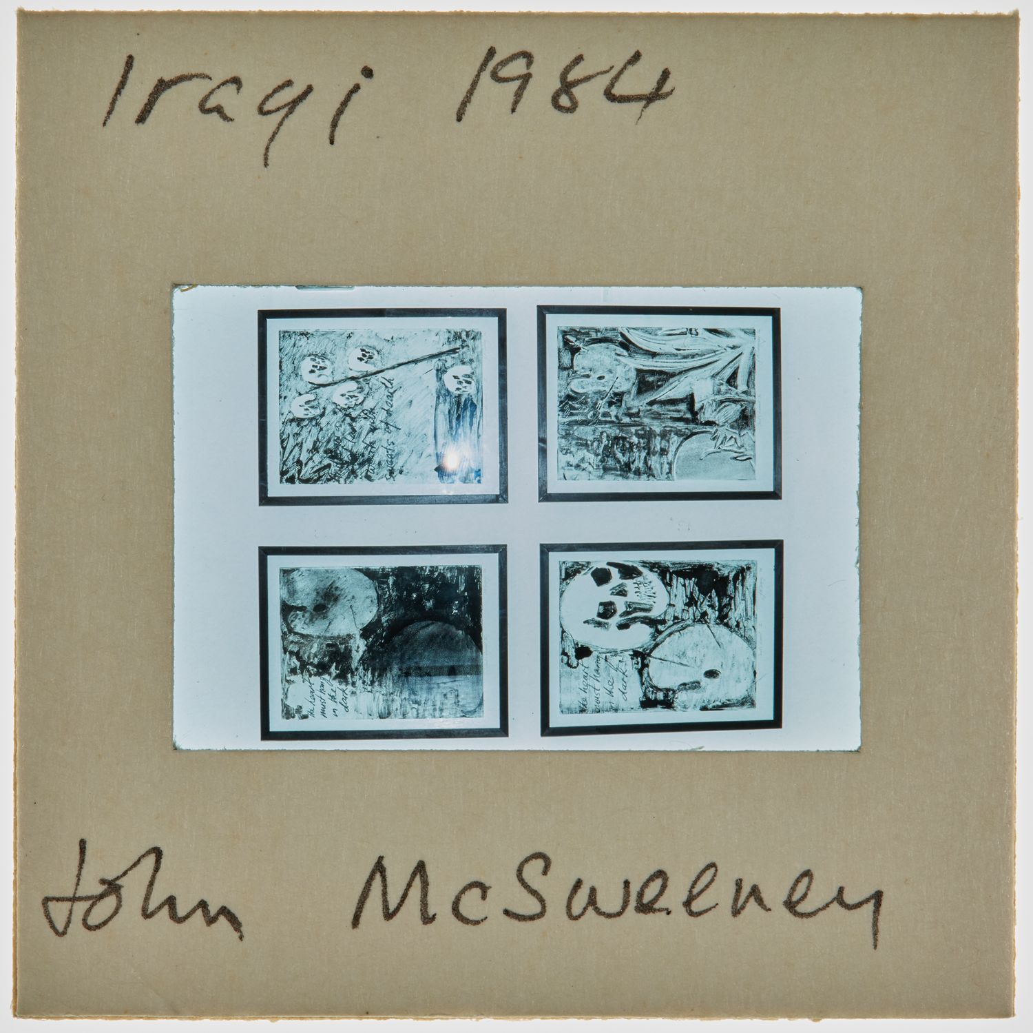 1984 Iraqi Exhibition Slide - 'John McSweeney'