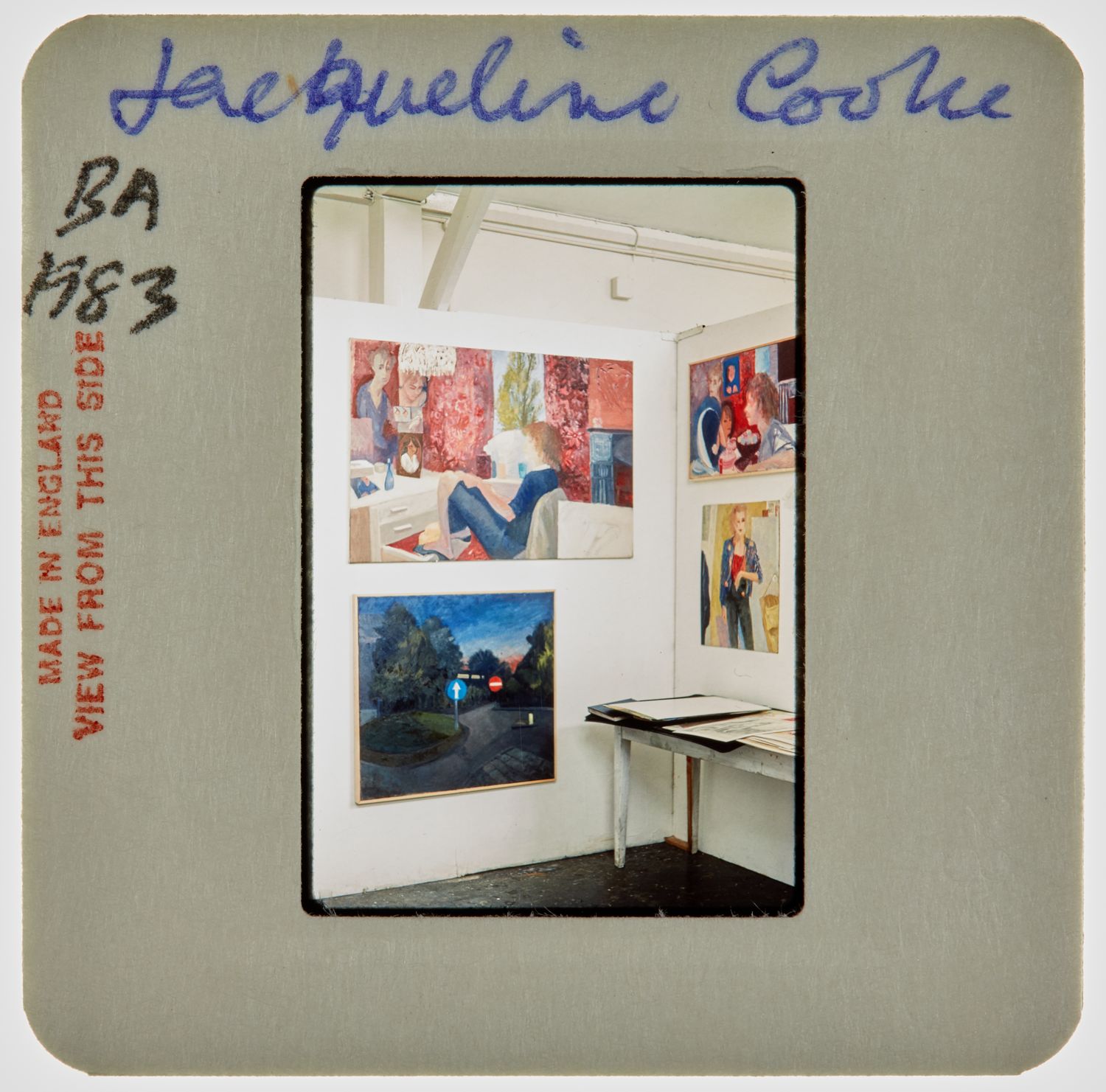 1983 BA Degree Show Slide - 'Jacqueline Cooke'