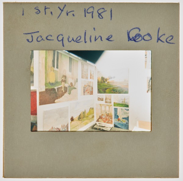 1981 1st Year Degree Show Slide - 'Jacqueline Cooke'