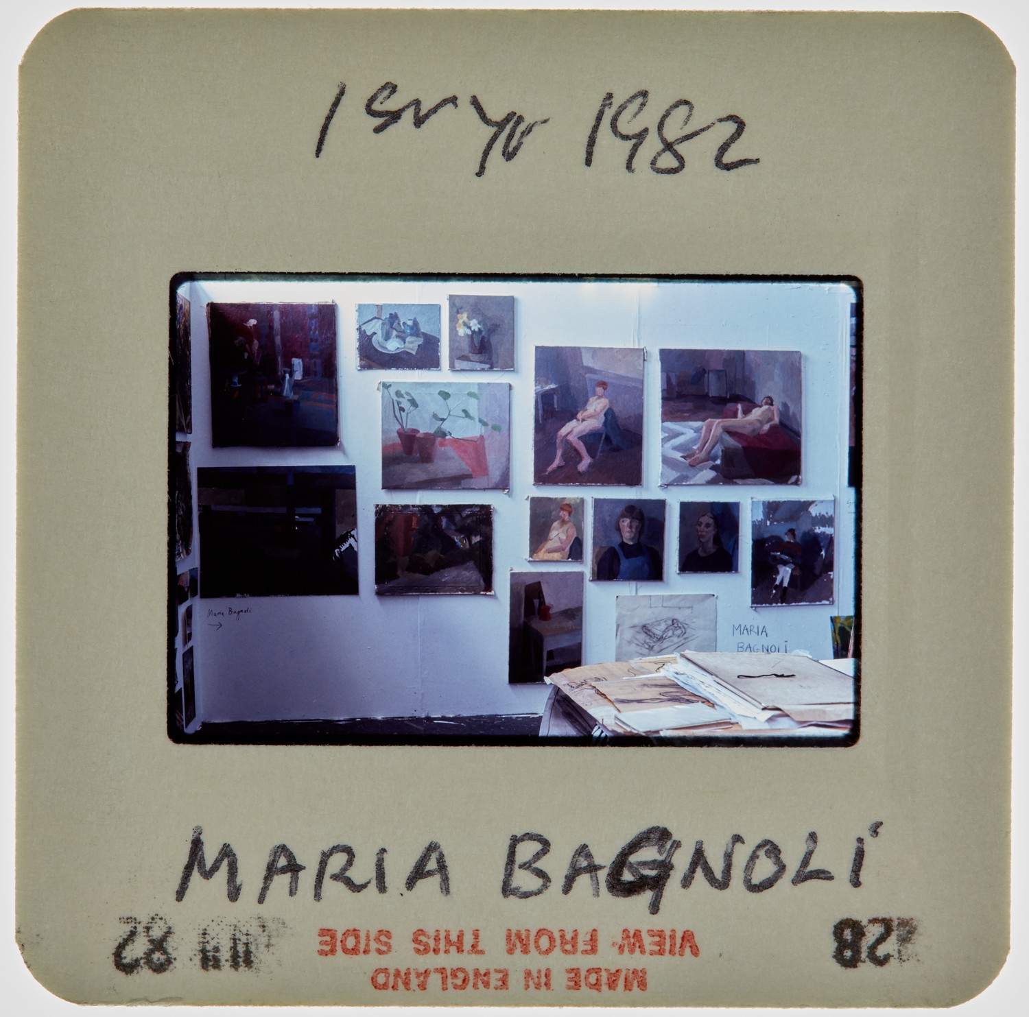 1982 1st Year Summer Exhibition Slide - 'Maria Bagnoli'