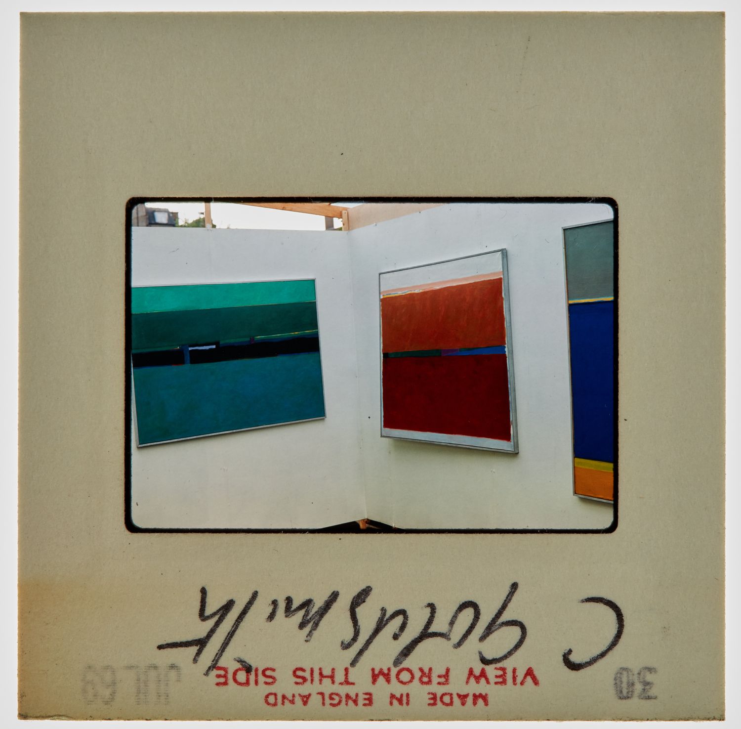 1969 Diploma in Painting Degree Show Slide - 'C Goldsmith'