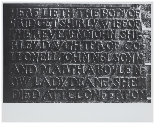Tombstone lettering