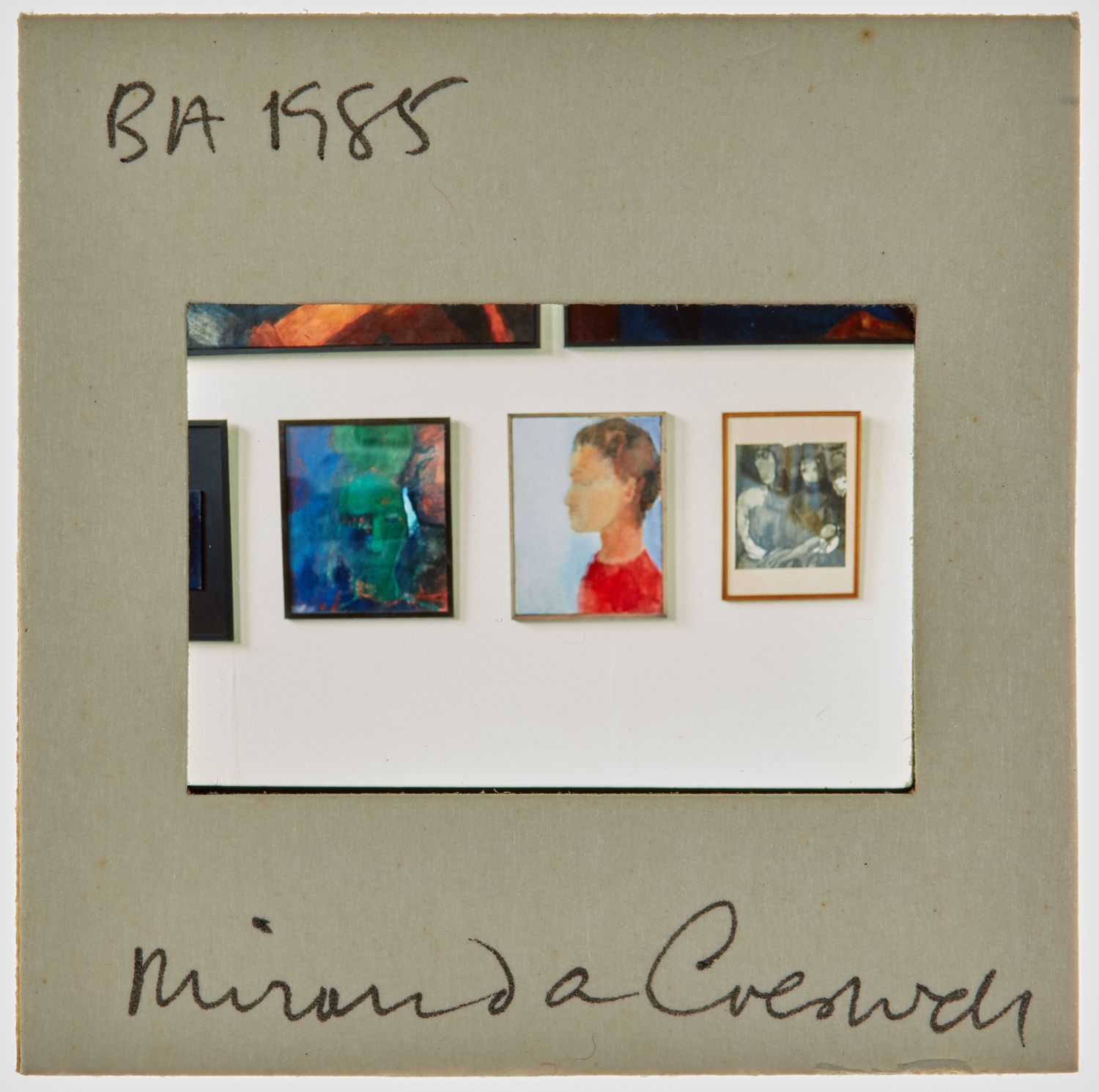 1985 BA Degree Show Slide - 'Miranda Creswell'