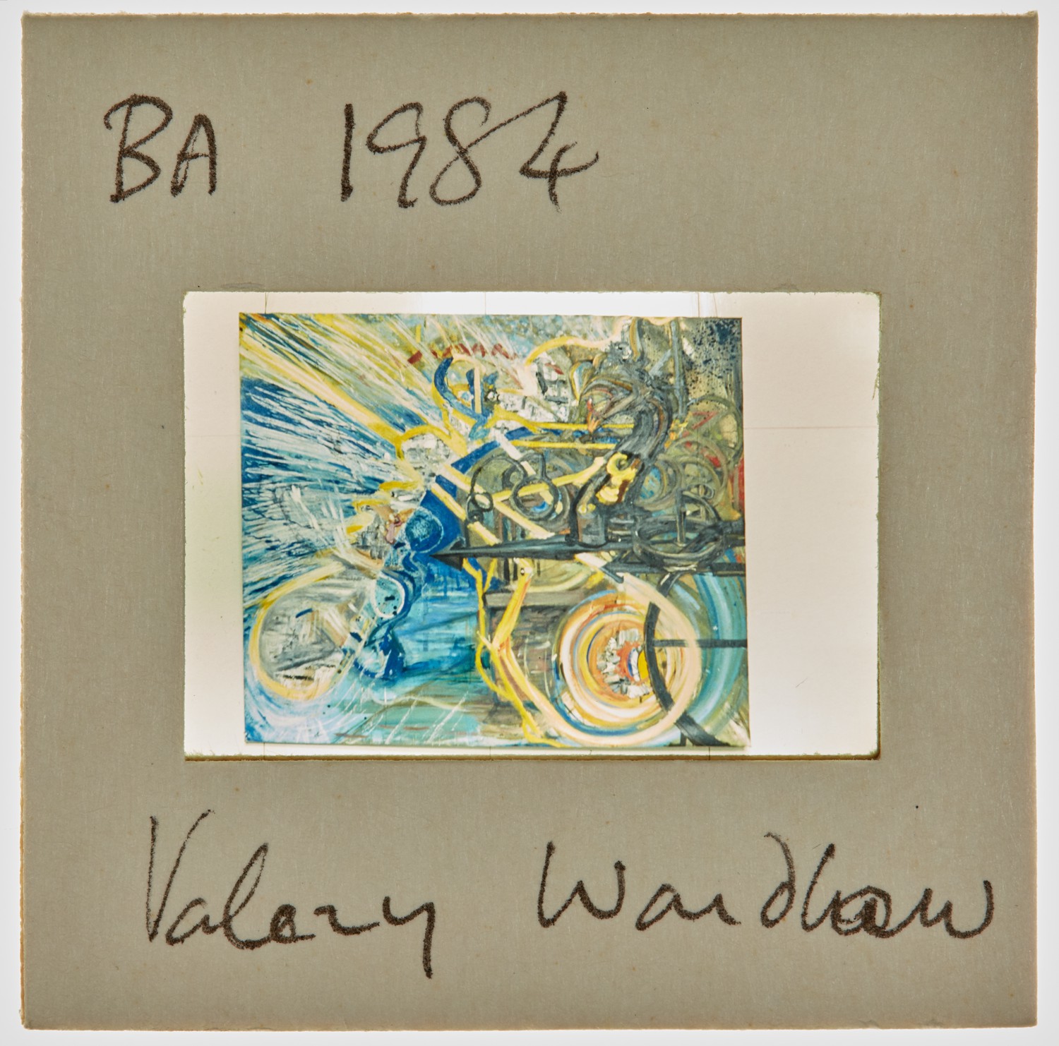 1984 BA Degree Show Slide - 'Valery Wardlaw'
