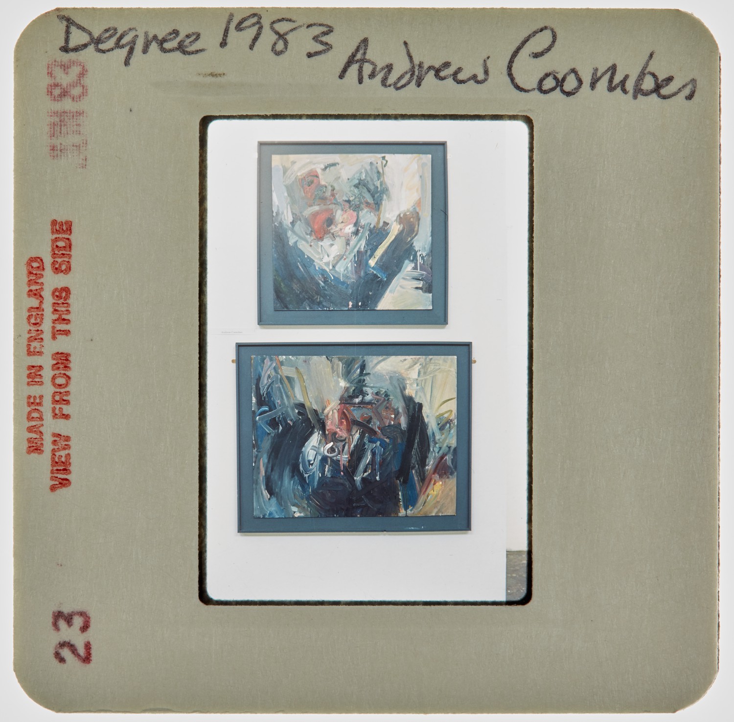 1983 BA Degree Show Slide - 'Andrew Coombes'