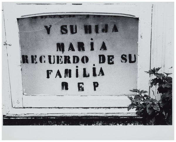 Tombstone lettering
