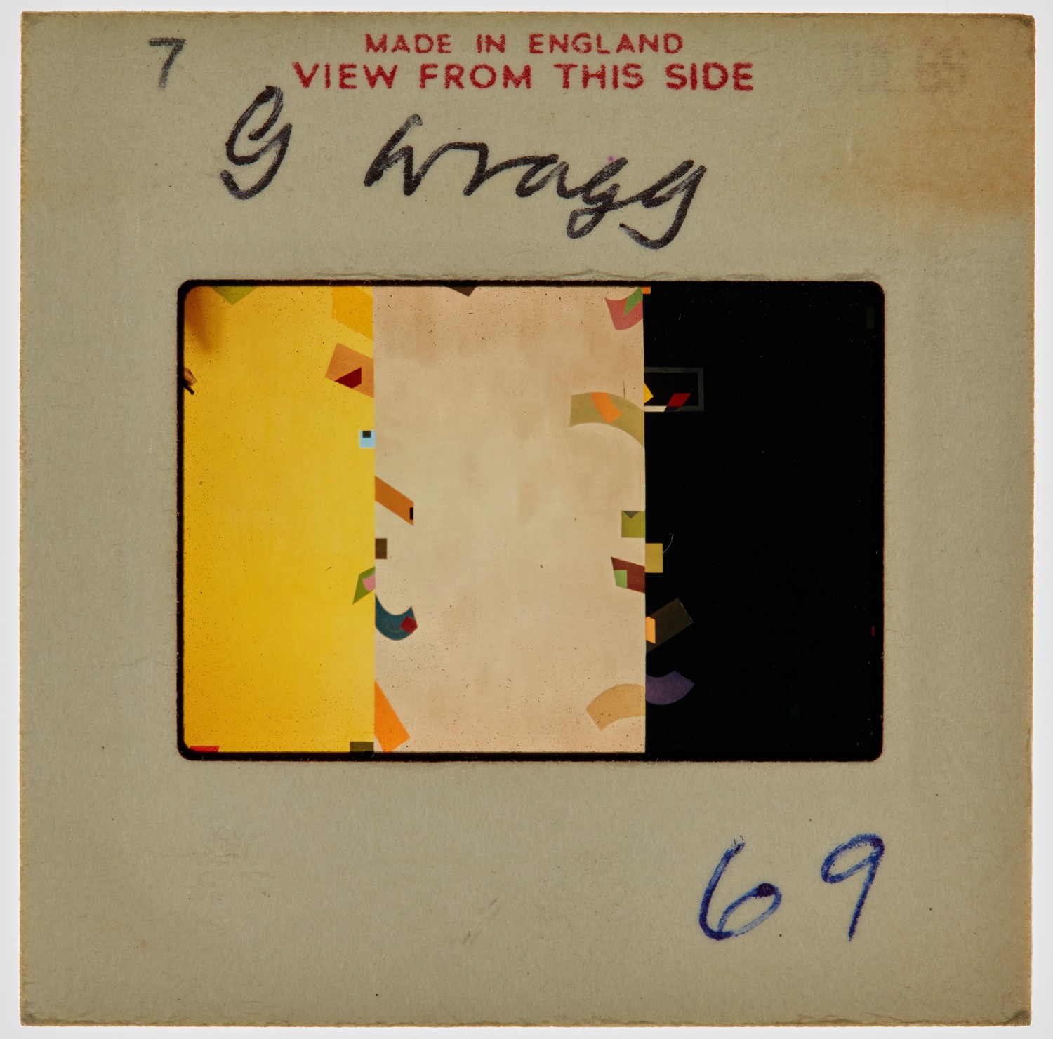 1969 Diploma in Painting Degree Show Slide - 'G Wragg'