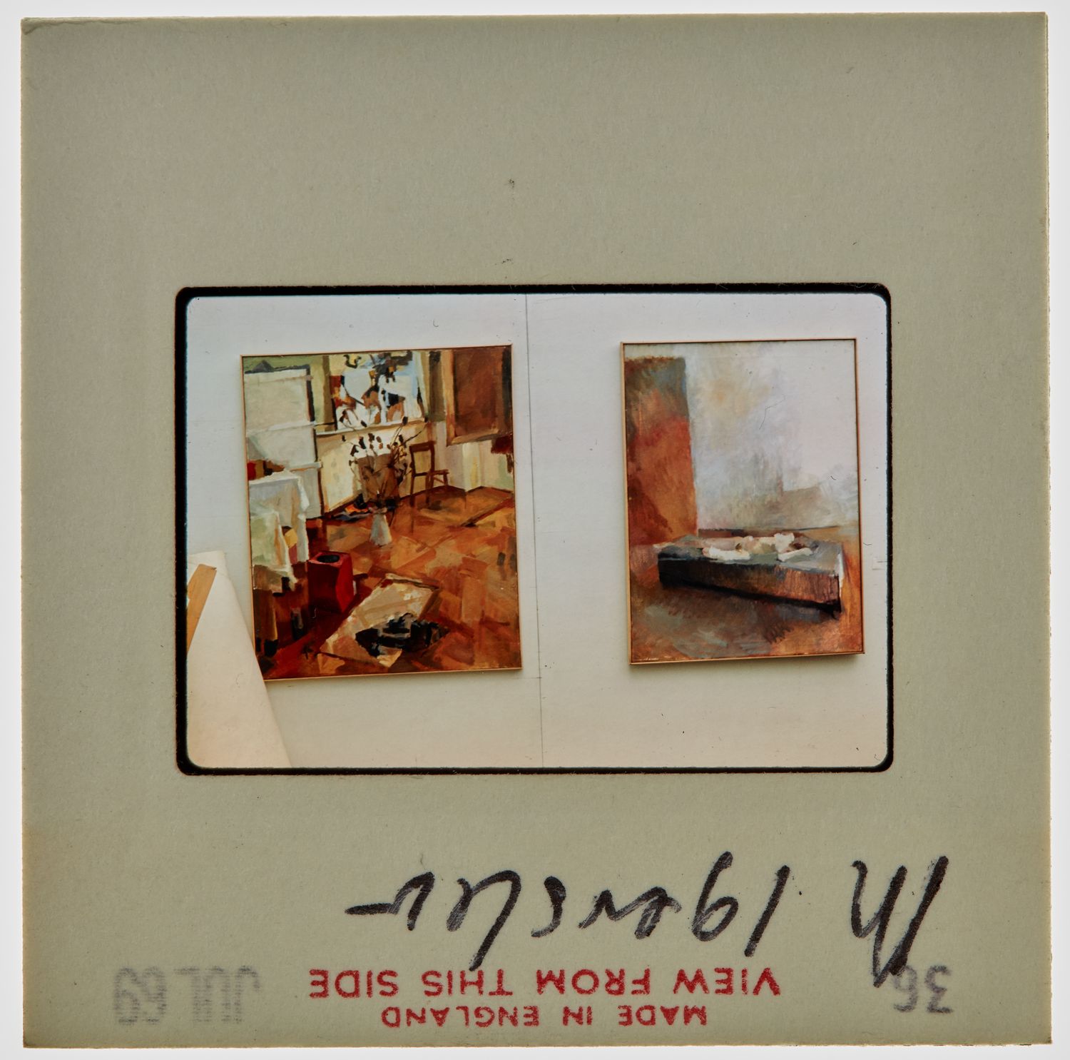 1969 Diploma in Painting Degree Show Slide - 'M Ingerslev'