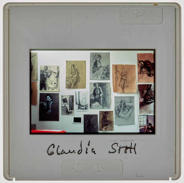 1984 2nd Year Degree Show Slide - 'Claudia Stott'