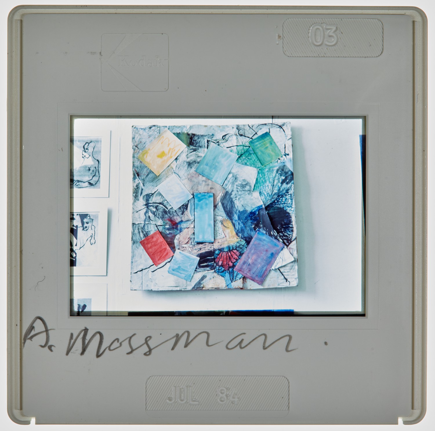 1984 2nd Year Degree Show Slide - 'A Mossman'