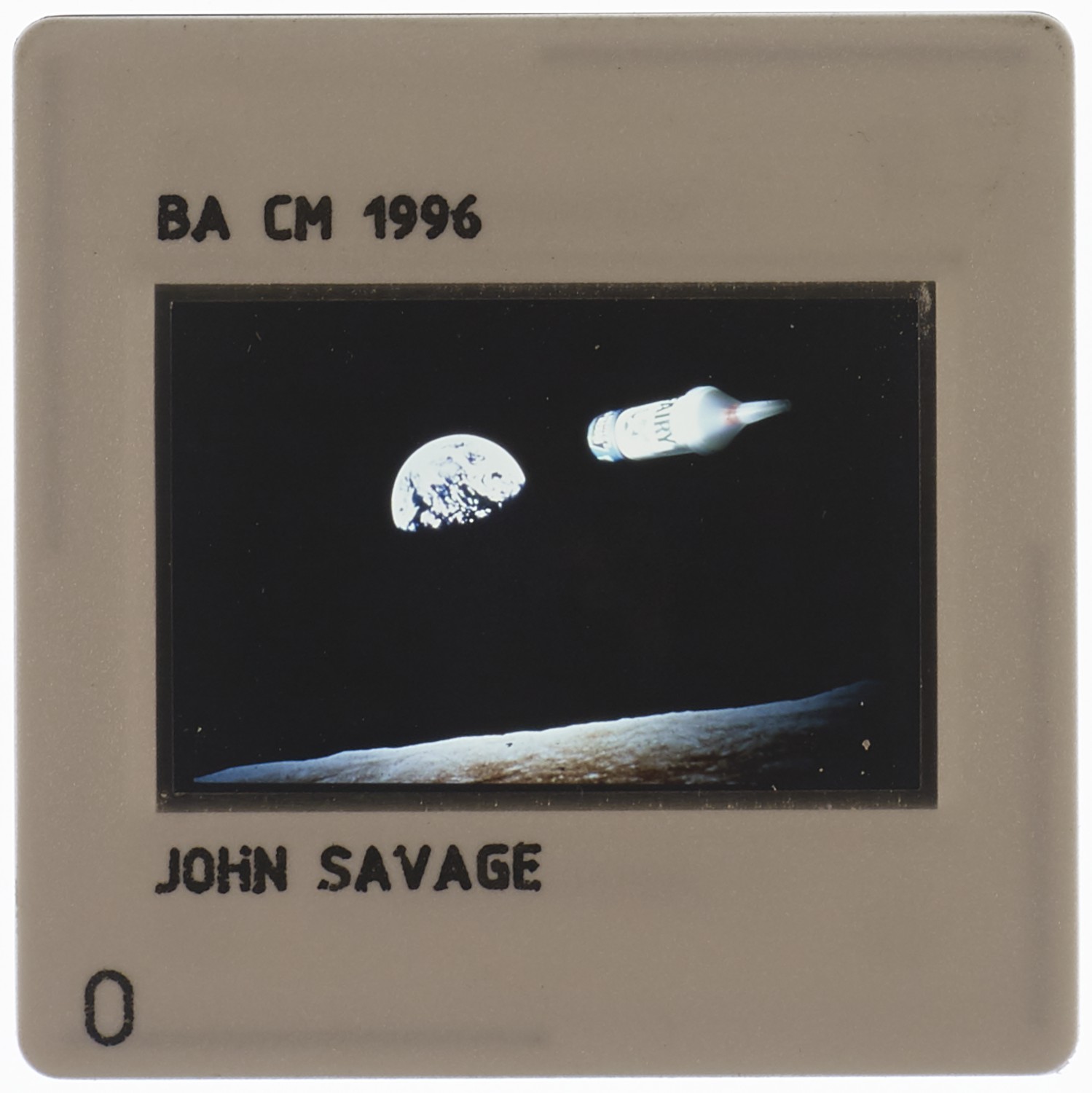 1996 BA Combined Media Degree Show Slide - 'John Savage'