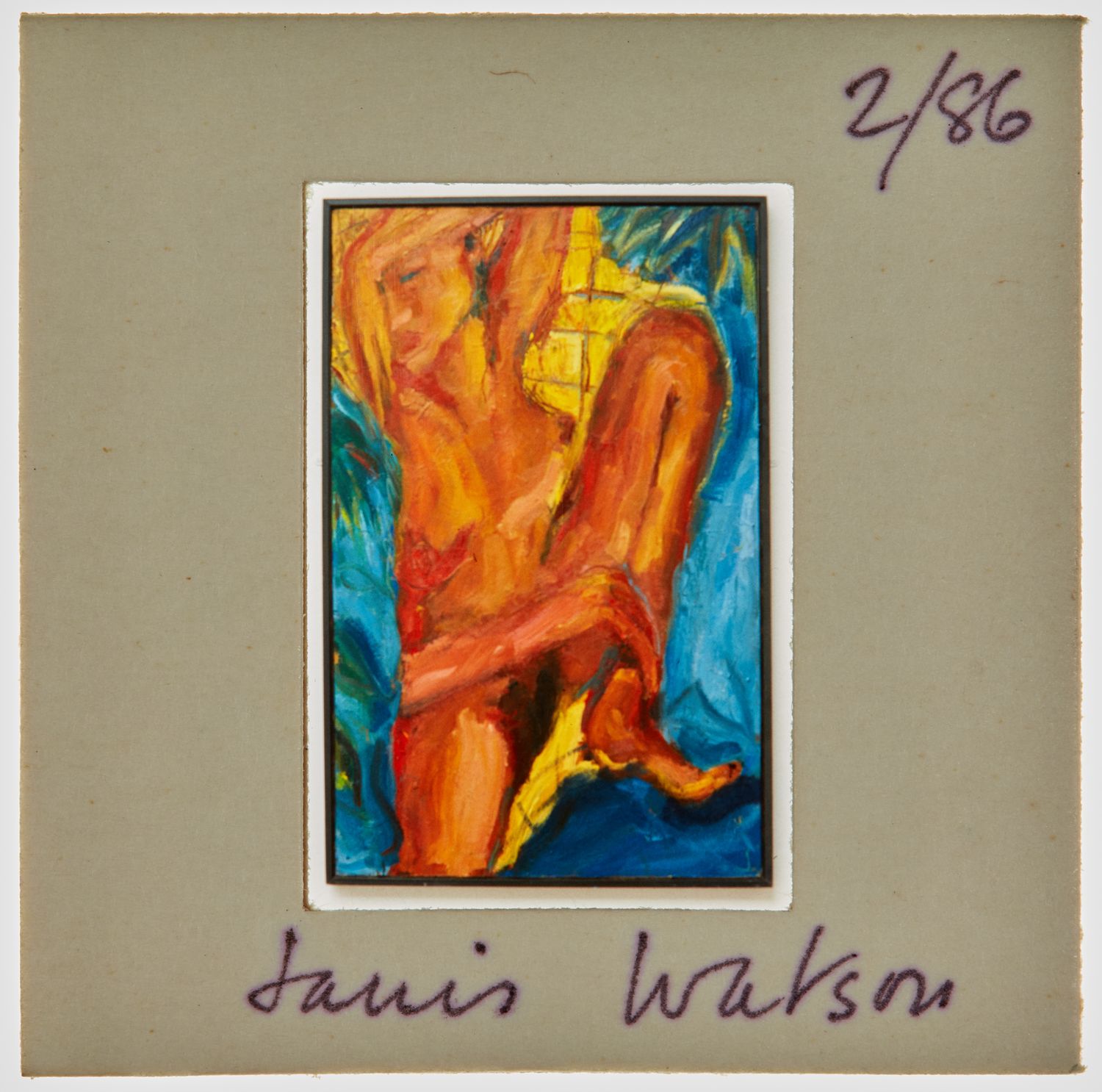 1986 South London Gallery Exhibition Slide - 'Janis Watson'