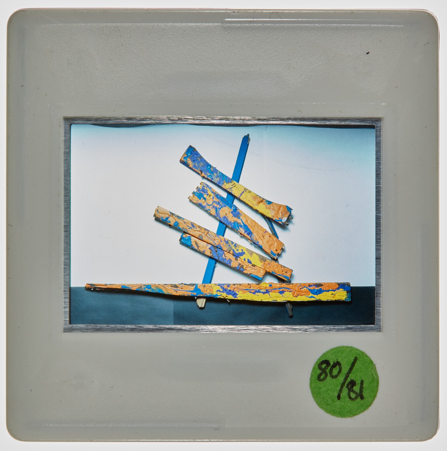 1980 1st Year 3D Design: Night Life in Wood Slide Major Task - Creator unknown